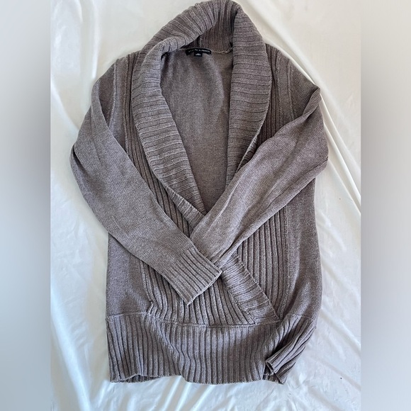 Banana Republic Cross Over knit sweater Brown Size XS - Picture 8 of 11